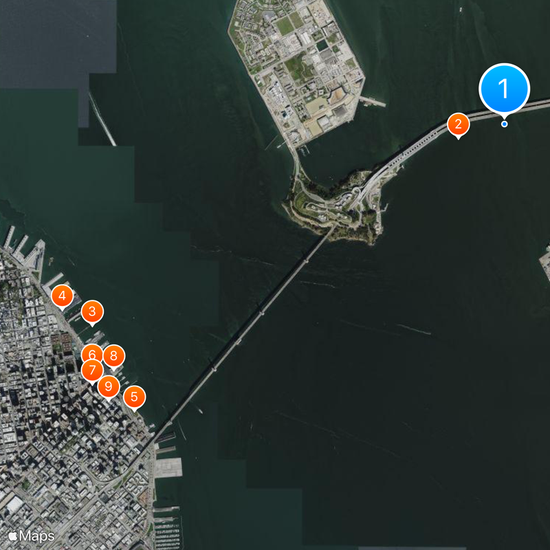 Puente de la Bahía Mapa