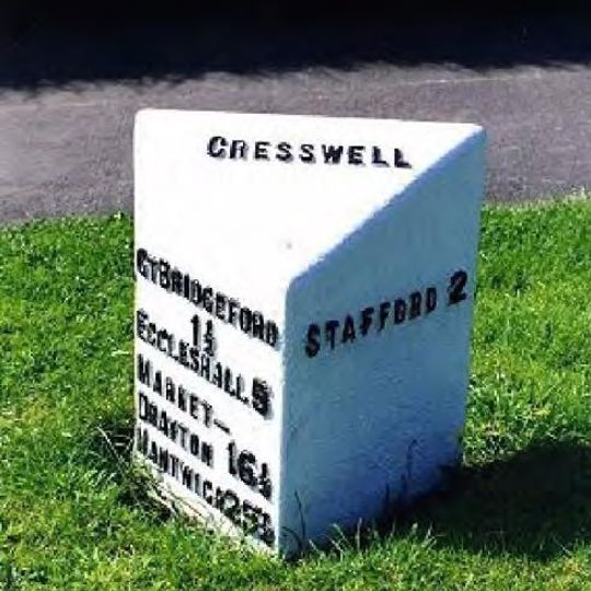 Milepost, Cresswell Grove