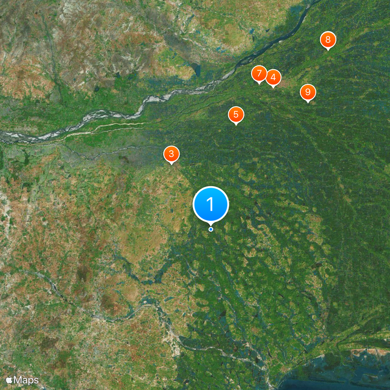 Thanjavur district Mapa