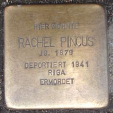 Stolperstein dedicated to Rachel Pincus