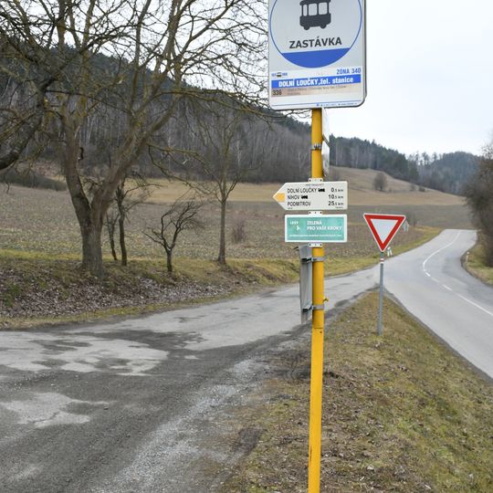 Rozcestník Dolní Loučky - rozc.