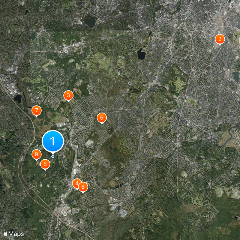 Noble and Greenough School Map