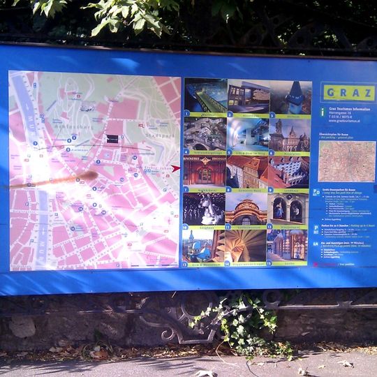 Werbetafel in der Leonhardstraße