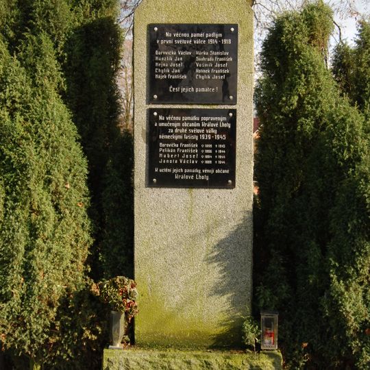 World Wars memorial in Králova Lhota