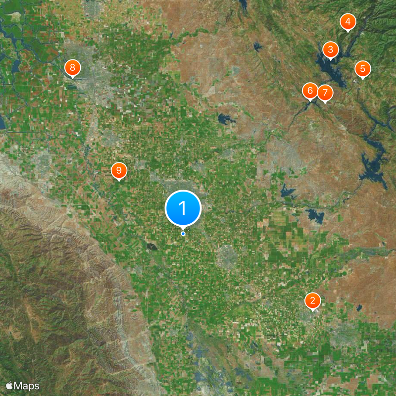 Condado de Stanislaus Mapa