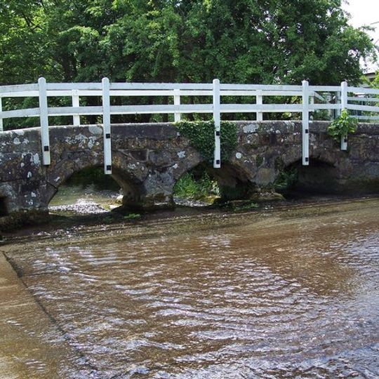 Footbridge Over The River Tarrant Of Monkton Ford
