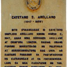 Cayetano S. Arellano historical marker