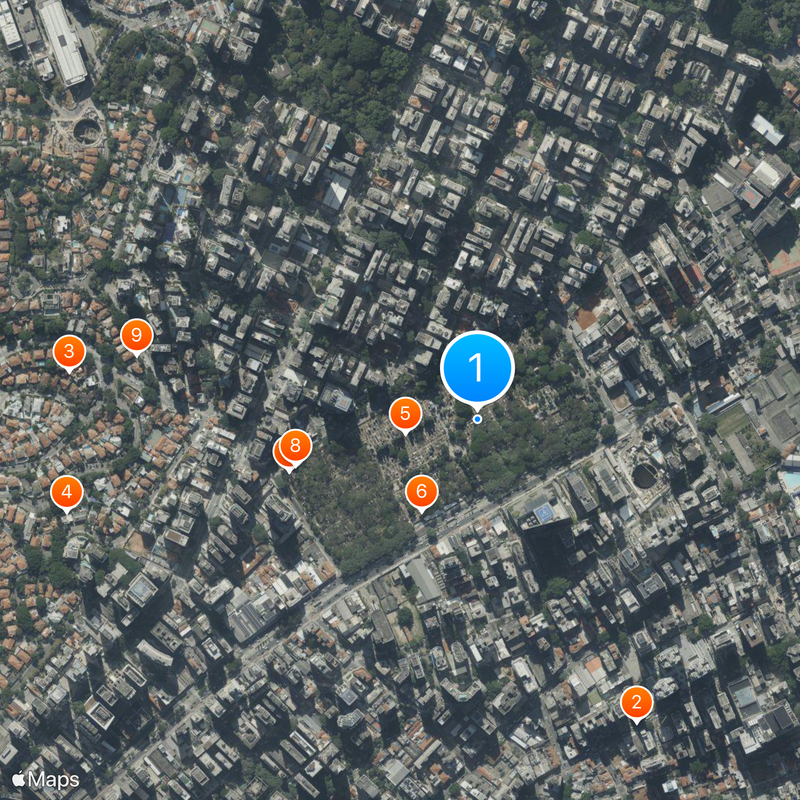 Consolação Cemetery Map
