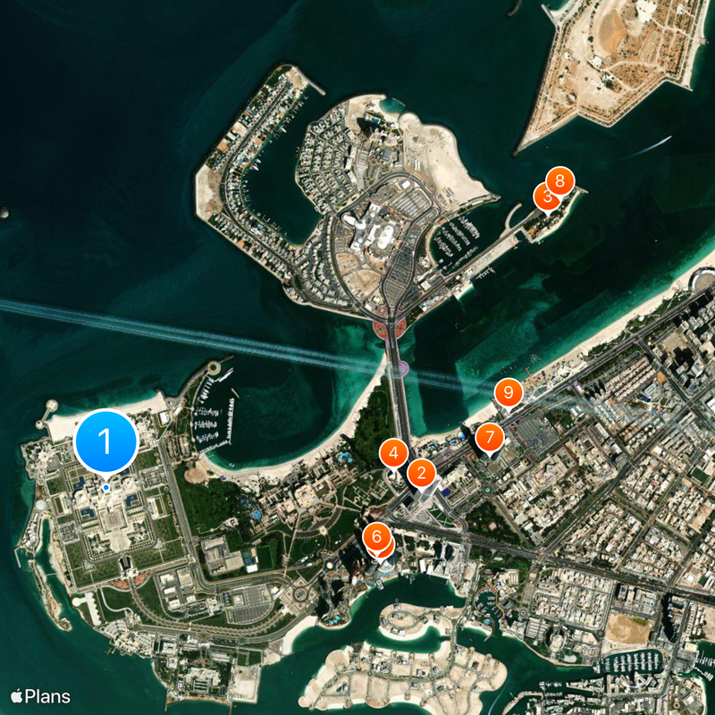 UAE Presidential Palace Mapa
