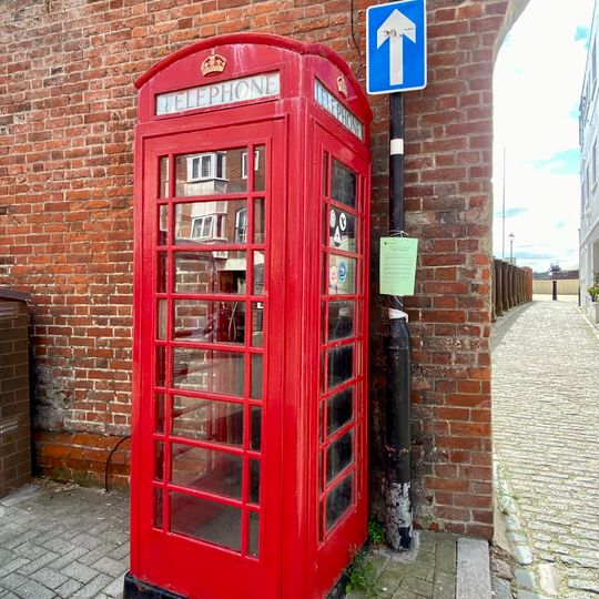 K6 Telephone Kiosk At Junction With Tower Street