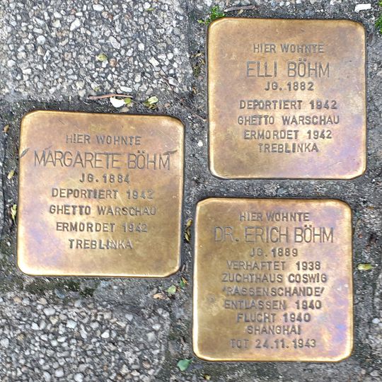 Stolperstein en memoria de Margarete Böhm