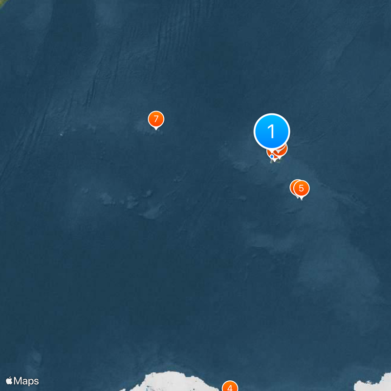 Wyspy Kerguelena Mapa