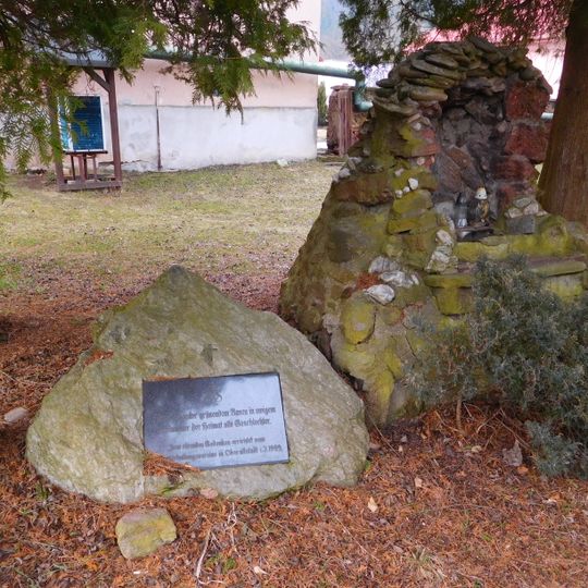 Memorial in front of St. Wenceslas church