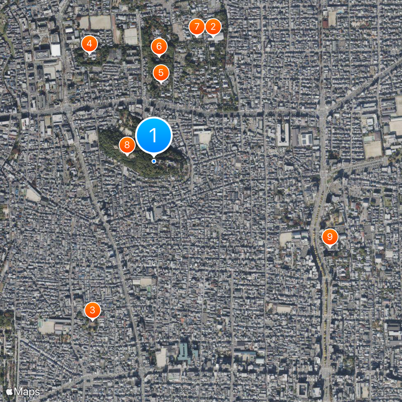 Takeisao Shrine Kaart