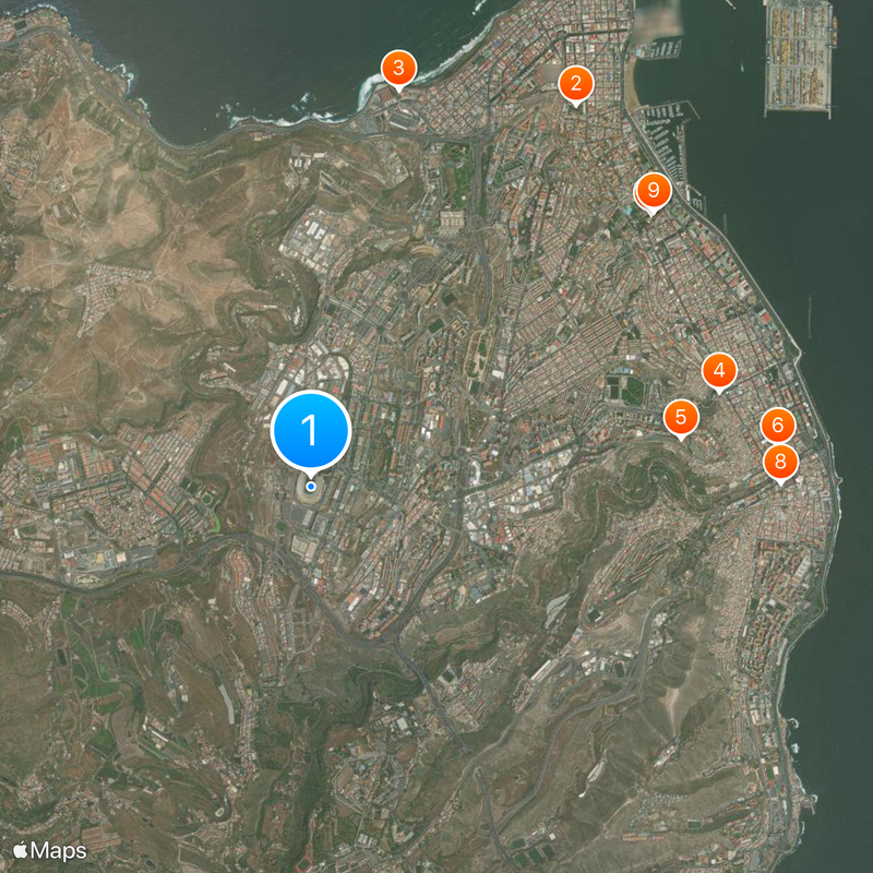 Gran Canaria Stadium Map