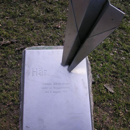 Monument au crash du JAS 39 Gripen