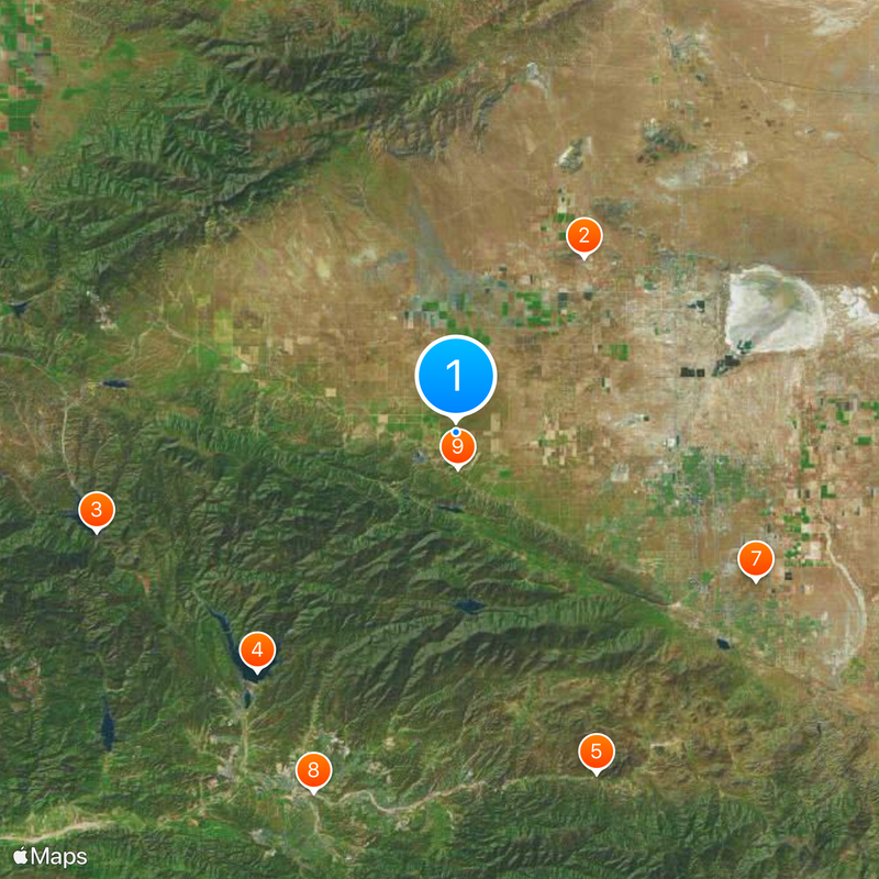 Antelope Valley California Poppy Reserve State Natural Reserve Mappa