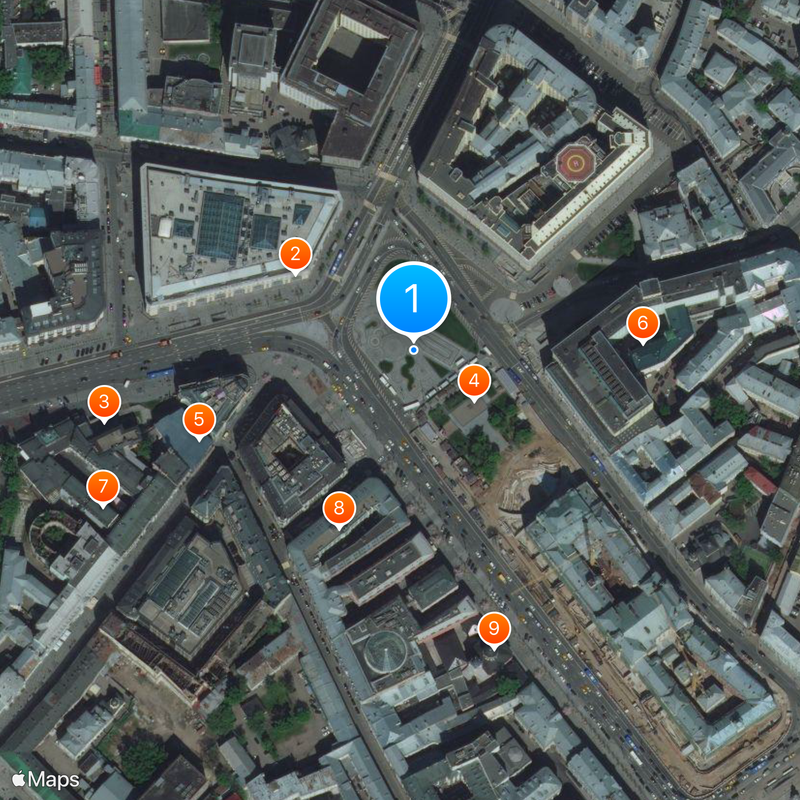 Lubyanka Square Map