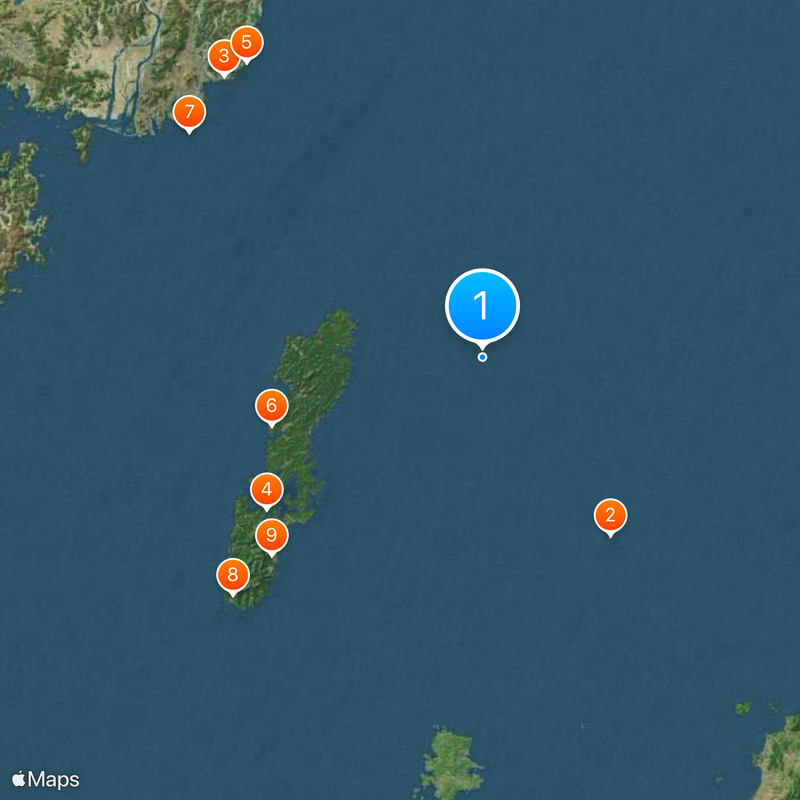 Korea Strait Map