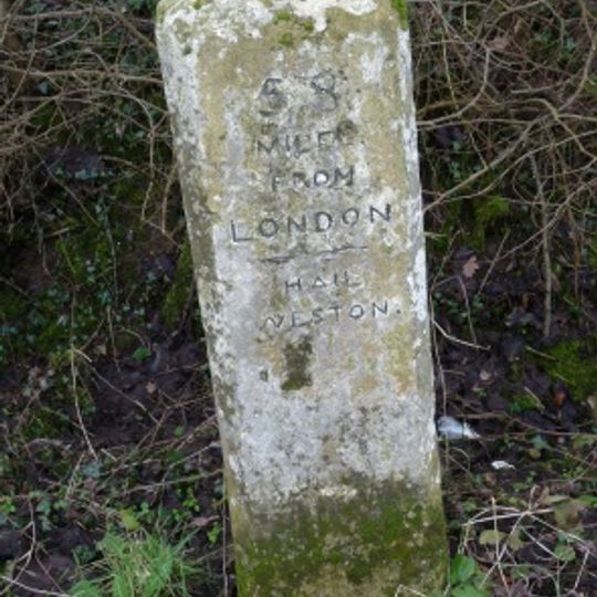 Milestone, opp. Entrance to Meagre Farm