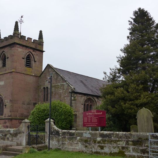 West wall and gate of the churchyard of St Peter
