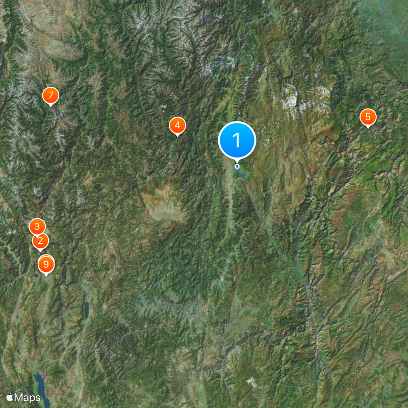 Liangshan Yi Autonomous Prefecture Map