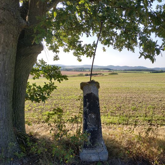 Kříž severně od Borovice u dubu