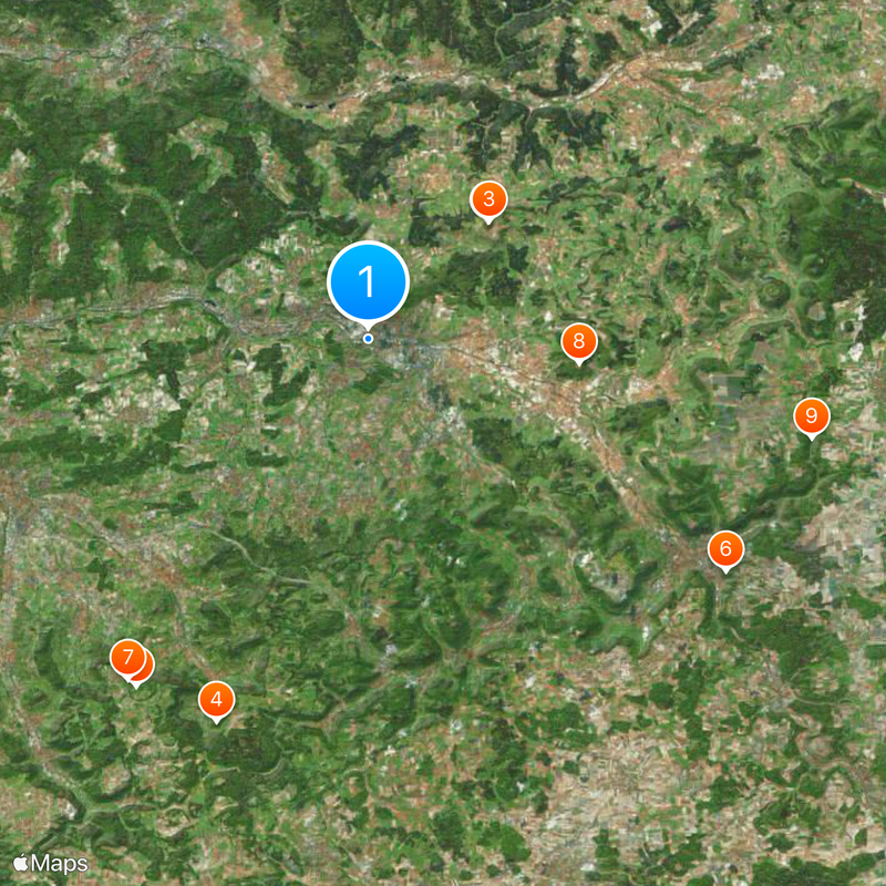 Circondario di Göppingen Mappa