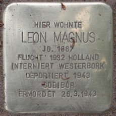 Stolperstein dedicated to Leon Magnus