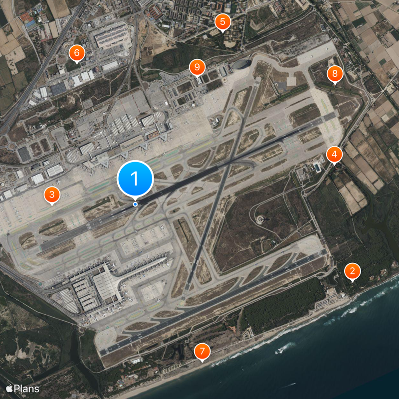 Josep Tarradellas Airport Barcelona-El Prat Map