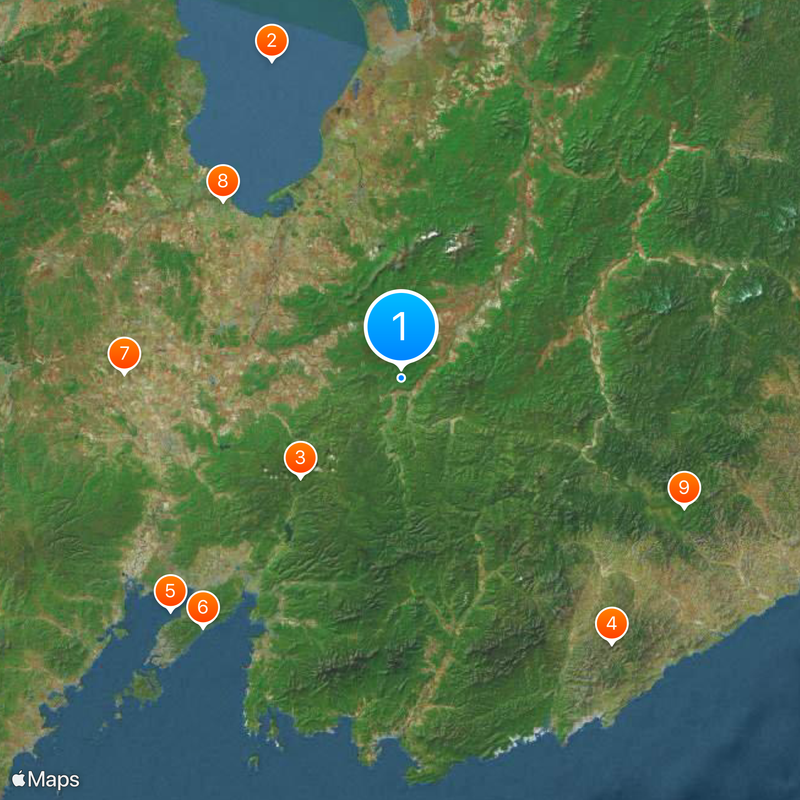 Ussuri krai Map
