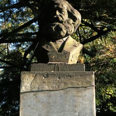 Bust of Karl Marx in Novaya Ladoga