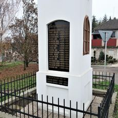 Pamětní deska padlým na zvoničce v Obodři