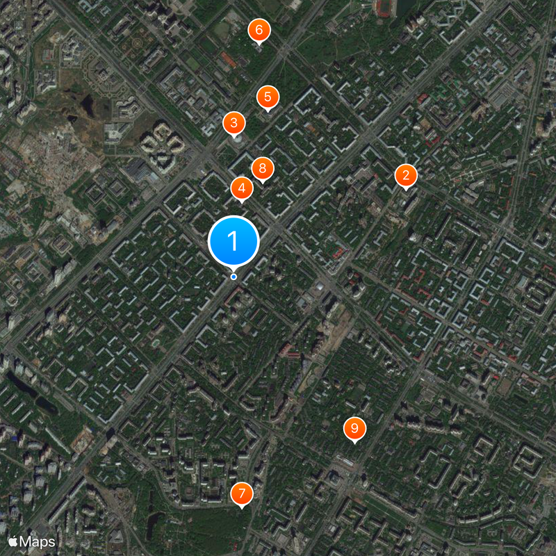 Leninsky Avenue Map