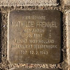 Stolperstein dedicated to Mathilde Frenkel