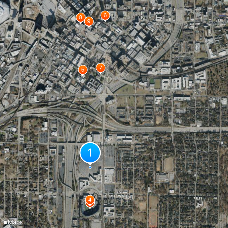 Atlanta-Fulton County Stadium Mapa