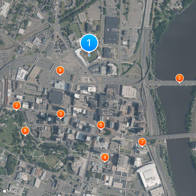 Dunkin' Park Map