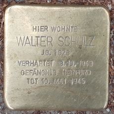 Stolperstein en memoria de Walter Schulz