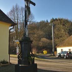 Wayside cross near chapel in Zboněk