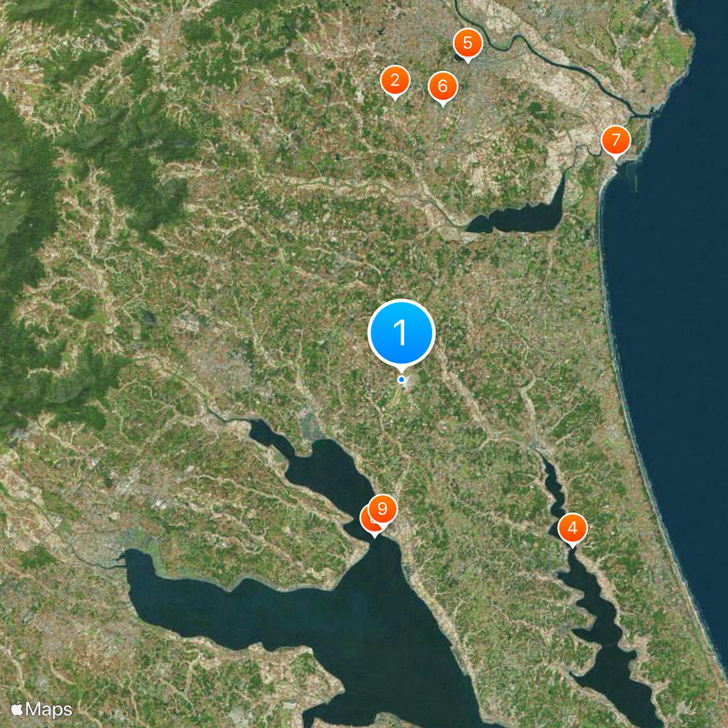 Aeropuerto de Ibaraki Mapa