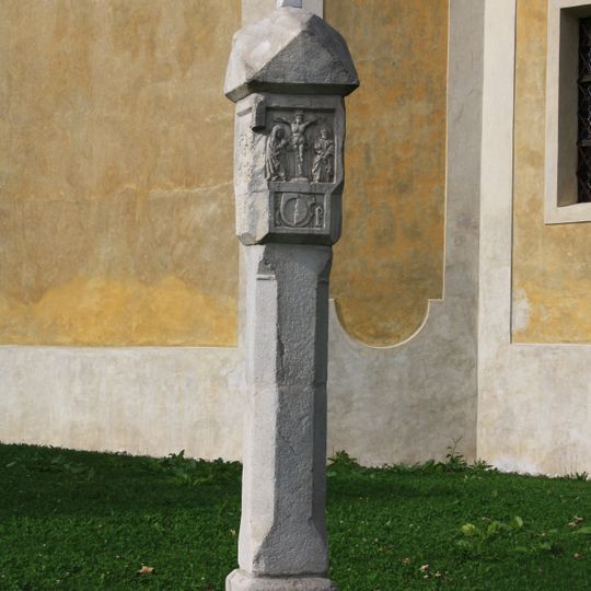 Marmorsäule beim Kreuzkirchl