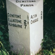 Milepost Opposite Stone Bank