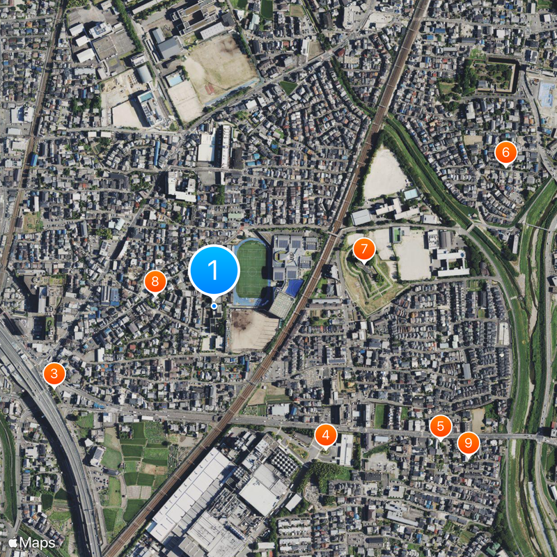 Ritsumeikan Junior & Senior High School Map