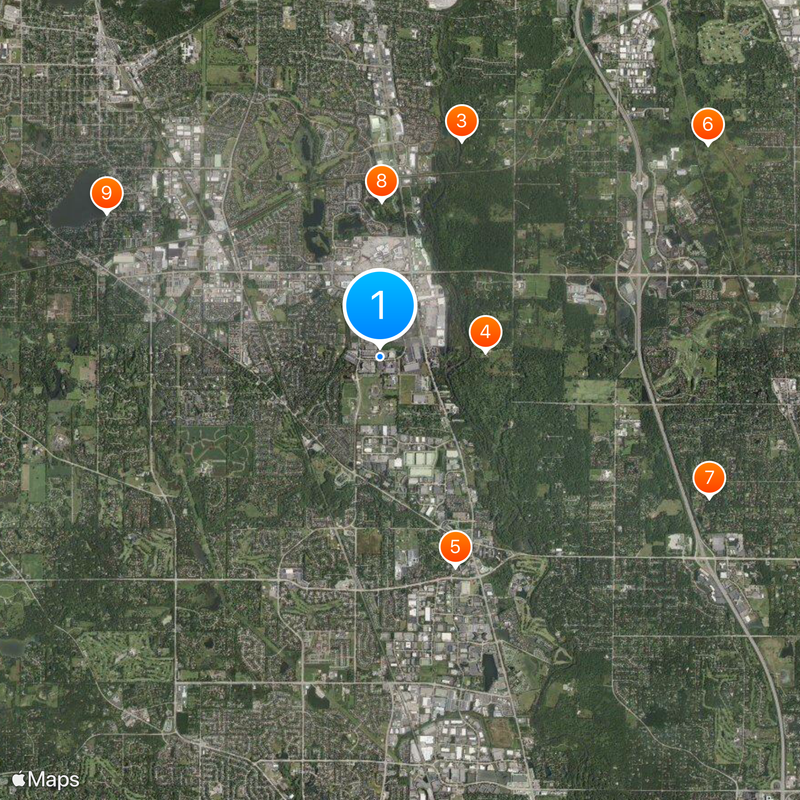 Vernon Hills High School Map