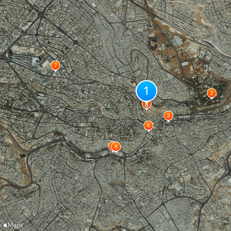 Cittadella di Amman Mappa