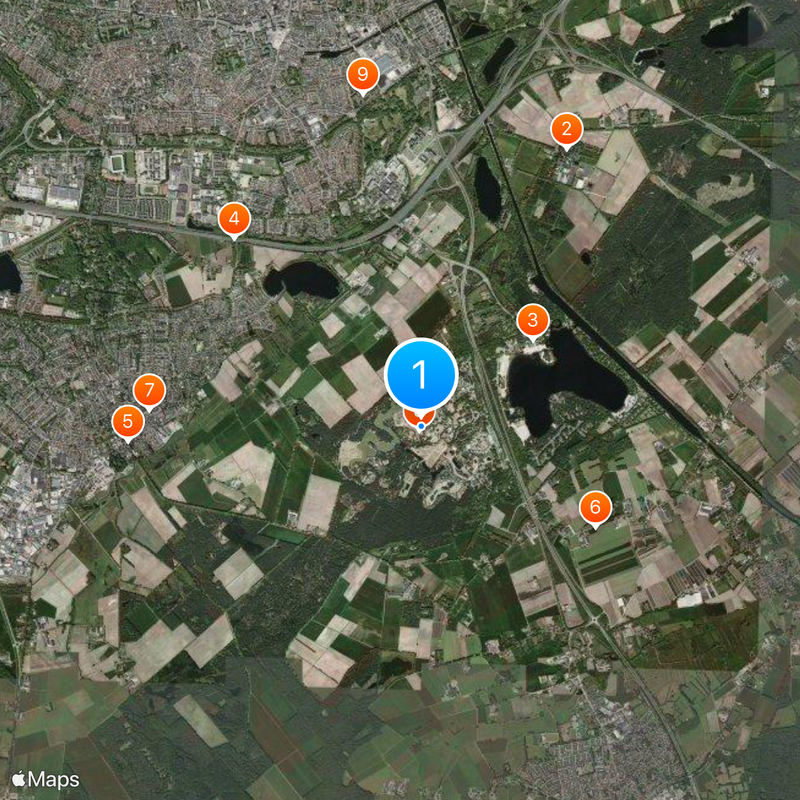 Safaripark Beekse Bergen Mapa