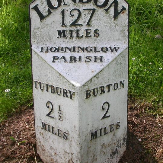 Milepost At Beam Hill Cross Roads