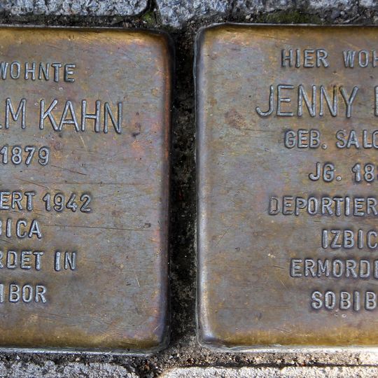 Stolperstein em memória de Wilhelm Kahn