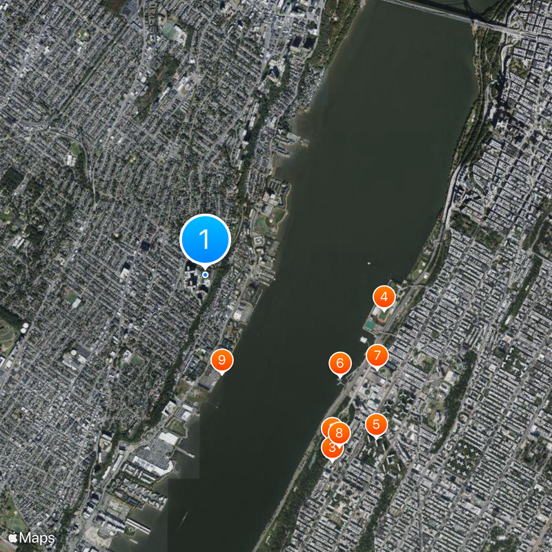 Palisades Amusement Park Mapa