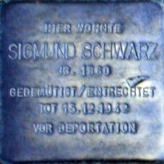 Stolperstein dedicated to Sigmund Schwarz